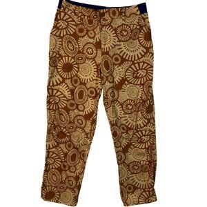 Backcountry Womens 12 Boho Print Brown & Tan Nylon Spandex Outdoor Comfort Pants